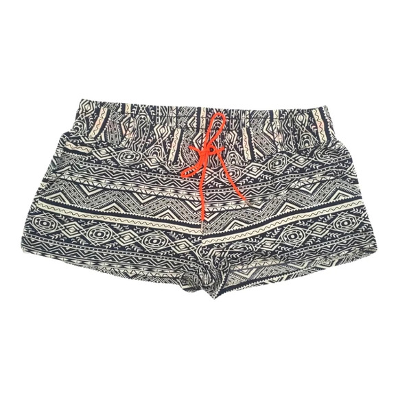 kiss & cry Pants - Tribal Print Drawstring Waistband Short Shorts Sz XL